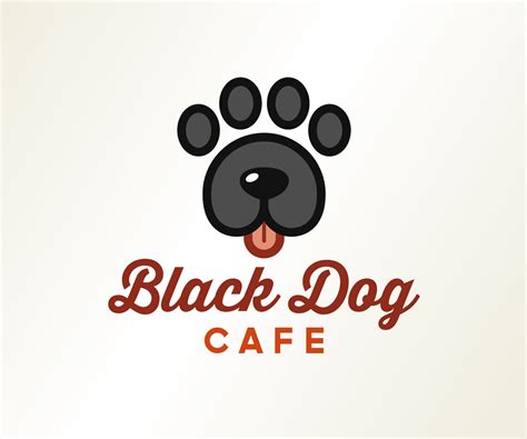 Modern Bold Cafe Logo Design For Black Dog Cafe By Ven Talon Design