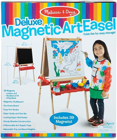 Melissa And Doug Deluxe Magnetic Standing Art Easel Arts And Crafts
