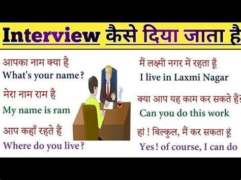 Interview Questions And Answers Interview Kaise De English Speaking