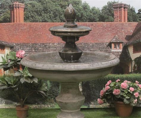 Large Bowled Regis Fountain Stone Garden Fountains And Garden Water