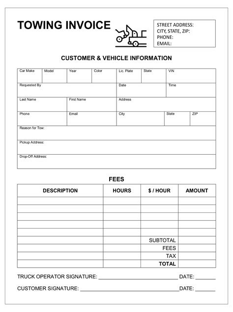 Custom Towing Service Receipts Printing Ezeeprinting