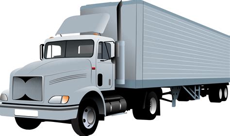 Driver Clipart Semi Truck Side View Semi Truck Drawing Png Download