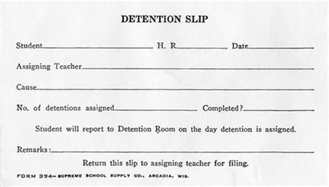 detention slips 394 supreme school supply