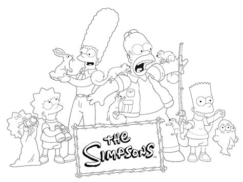 Simpsons Kleurplaat Tv Series Kleurplaat Animaatjesnl