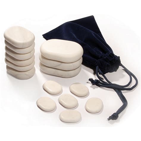 15pcs Deluxe Cold Marble Stone Set Massage Stone For Cold Therapy