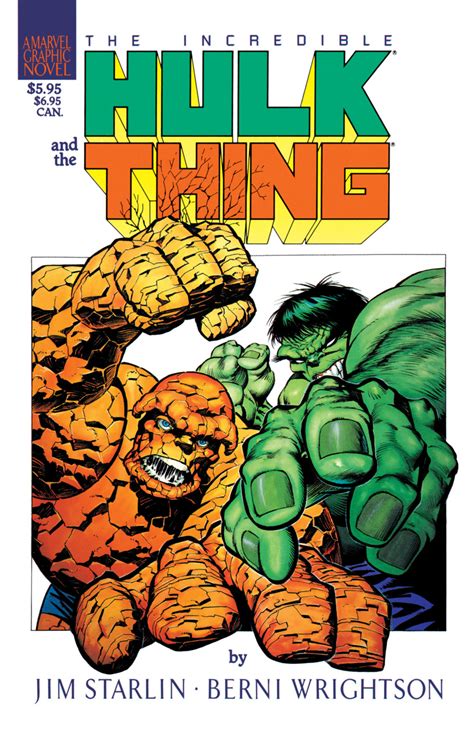Marvel Graphic Novel 29 The Incredible Hulk And The Thing In The Big