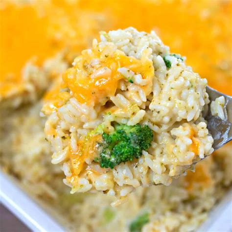 Broccoli Cheese Rice Casserole No Canned Soup