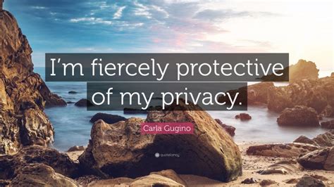 Carla Gugino Quote “im Fiercely Protective Of My Privacy”