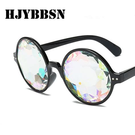 Hjybbsn 2018 Brand Psychedelic Sunglasses Women Mosaic Glasses Dress With Party Dance And Cool