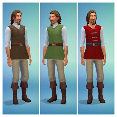 Medieval Male Shirts At Simdoughnut Sims 4 Updates