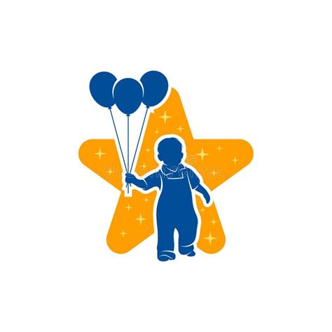 Kinder Traum Logo Design Vektor Illustration Kreative Traum Kinder Logo