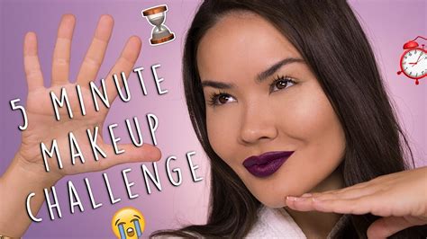 5 Minute Makeup Challenge Maryam Maquillage Youtube