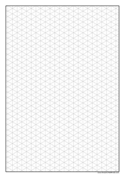 Printable Isometric Graph Paper Isometric Grid Printable Graph Paper