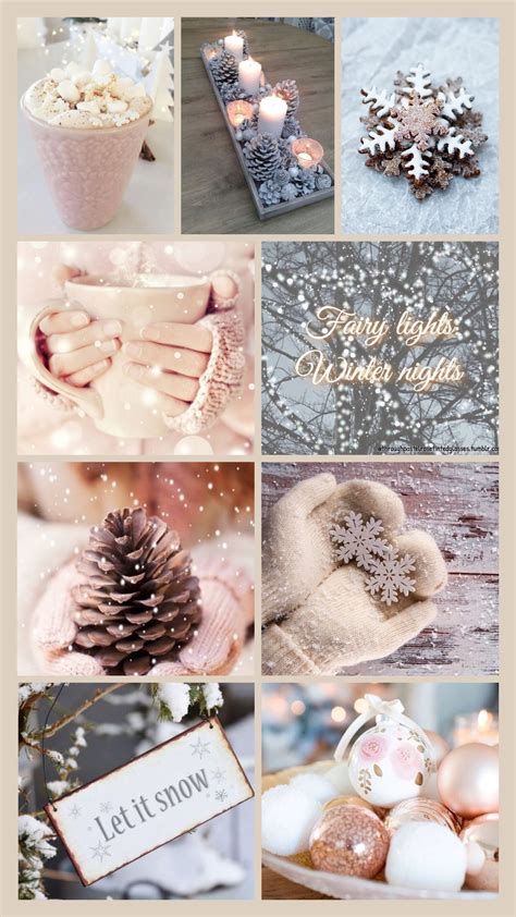 Aesthetic Winter Collage Wallpapers Wallpaper Cave