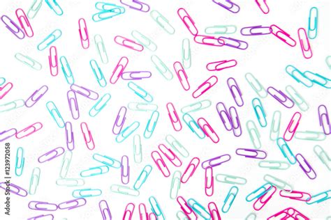 Isolated Paperclip Background Stock Photo Adobe Stock