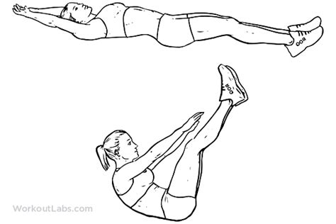 Jackknife Sit Up Crunch Toe Touches Workoutlabs