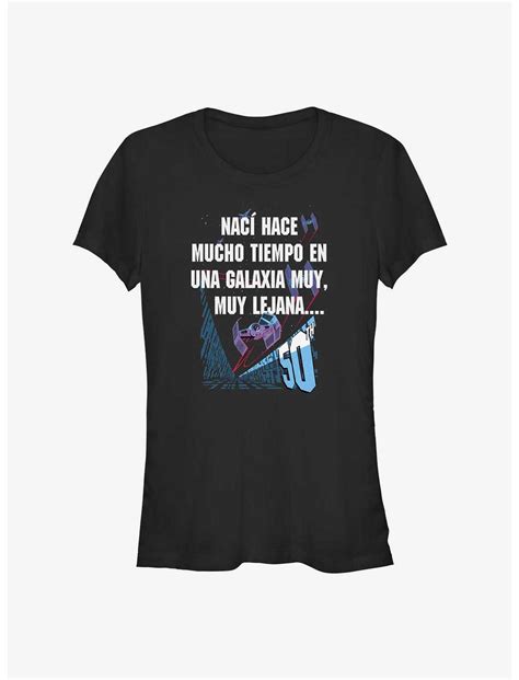 Star Wars Galaxy Far Away Spanish Girls T Shirt Black Hot Topic