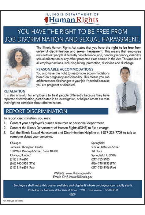 Illinois Poster Update Discrimination And Sexual Harassment