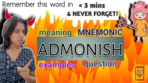 53 Admonish Meaning Mnemonic Pronunciation Vocabulary Barrons