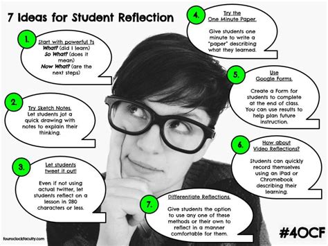 7 Reflection Ideas For Students 4 Oclock Faculty