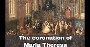 20th October 1740: Maria Theresa inherits the Austrian throne