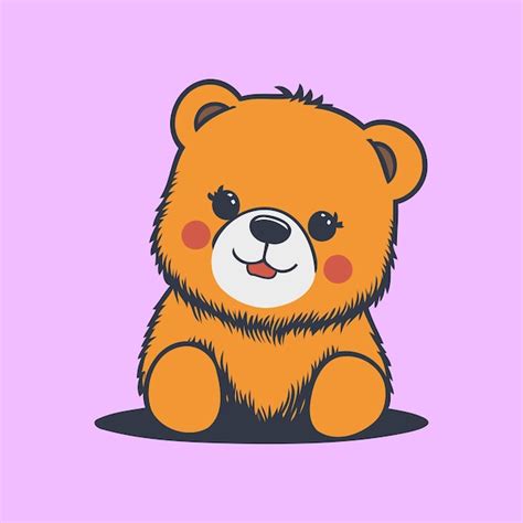Premium Vector Cute Teddy Bear Cartoon Style Illustration