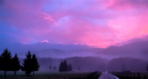 Find the best free stock images about desktop wallpaper aesthetic. Misty Pink Sunset, HD Nature, 4k Wallpapers, Images ...
