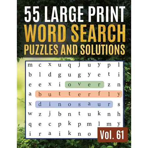 Printable Word Search Large Print Customize And Print