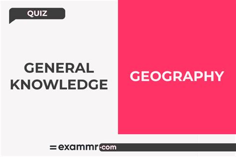 General Knowledge Quiz Geography Exammr