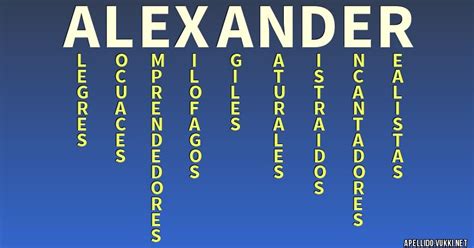 Significado Del Apellido Alexander Significados De Los Apellidos