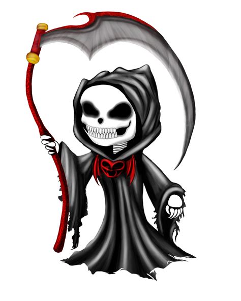 Chibi Grim Reaper By Tarasf On Deviantart Grim Reaper Tattoo Grim