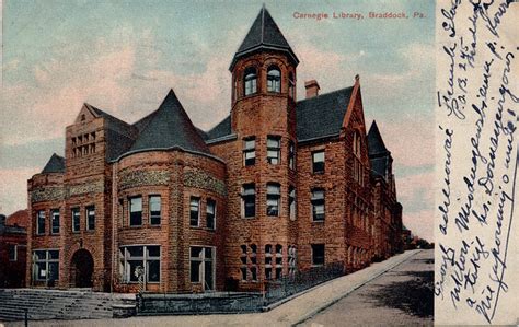 Carnegie Library Braddock Pennsylvania 1908 Adam Cardinal Maida