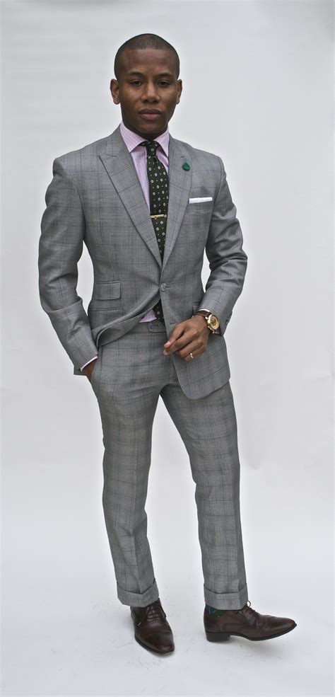 Glen Plaid Grey Suit