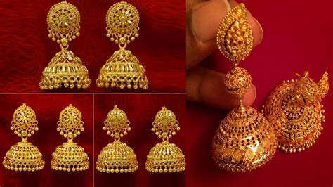 Sale Wedding Gold Jhumka Designs In Stock