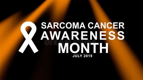Sarcoma Cancer Awareness Month In July Poster Card And Banner