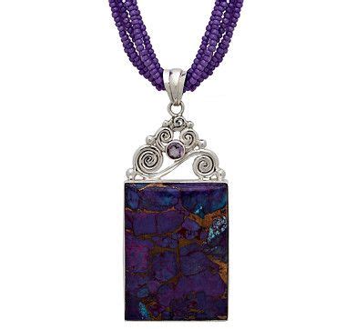 Ilovetoshop Himalayan Gems Mohave Purple Copper Turquoise Sterling