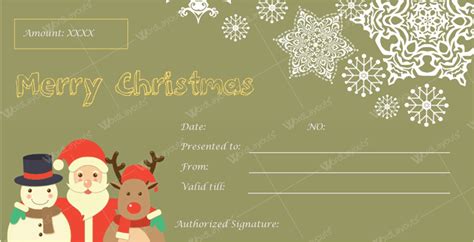 These are are available with doc and pdf file versions > download them 100% free today! 12+ Beautiful Christmas Gift Certificate Templates for Word