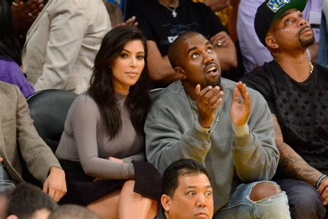 Kim Kardashian At A Lakers Game Photos Popsugar Celebrity