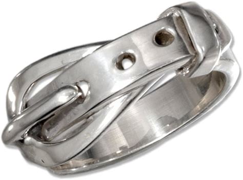 Sterling Silver 925 Belt Buckle Ring Size 10 Jewelry