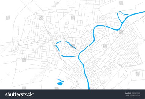 Bright Vector Map Of Zrenjanin Serbia With Fine Royalty Free Stock