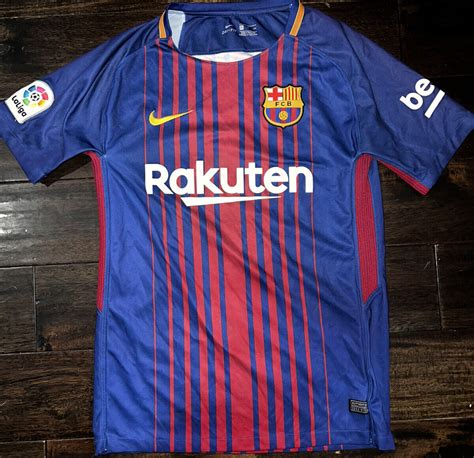 Nike Dri Fit Lionel Messi Rakuten Laliga Soccer Jersey Fc Barcelona Adult Small Ebay