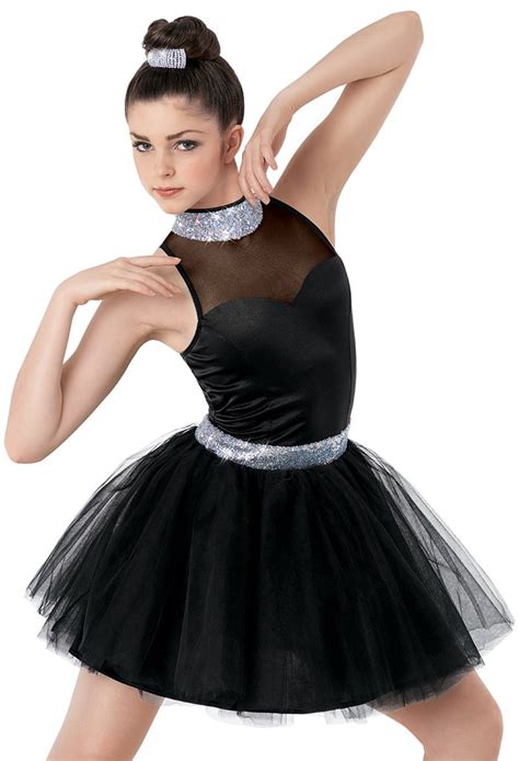 Adult Female Professional Black Chiffon Ballet Latin Dance Dance Skirt Stage Performance Dress