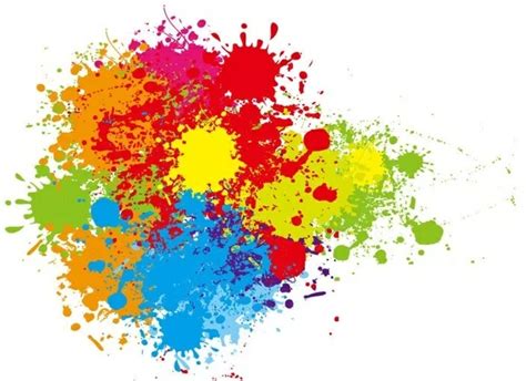 Abstract Colorful Splashes Vector Graphic Art Vectors Graphic Art