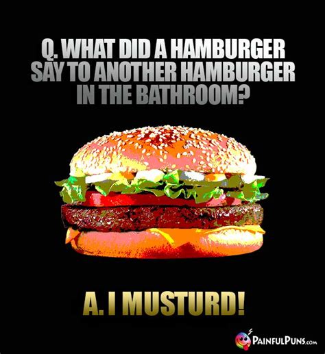 Hamburger Jokes Burger Puns Meaty Humor