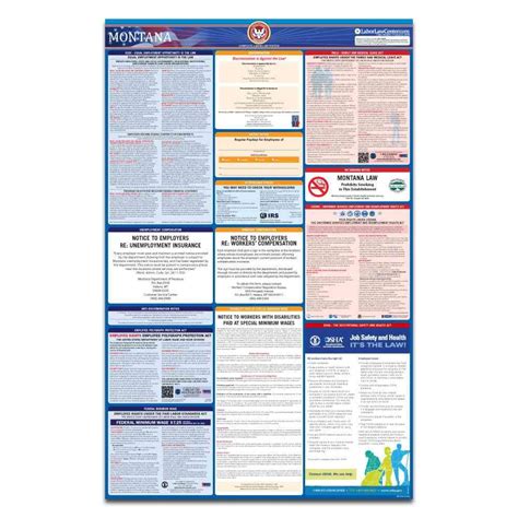 2023 Montana Labor Law Poster With Replacement Service Laborlawcenter Llc
