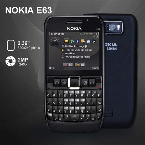 Buy Nokia E63 Black Mobile Phone With 3 Months Seller Warranty Online