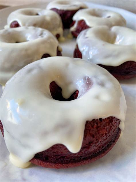 Vegan Red Velvet Donuts With Cream Cheese Frosting Peanut Butter And Jilly Recipe Eat