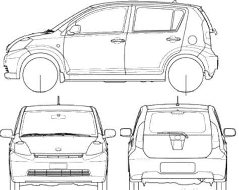 Daihatsu Sirion Daihatsu Drawings Dimensions Pictures Of