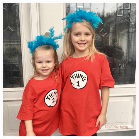 Diy Thing 1 And Thing 2 Costumes How2playtoday