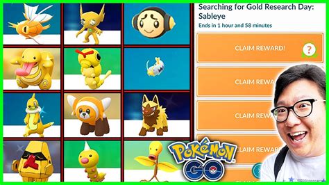 Searching For Gold A Research Day Event With 13 Shiny Pokemon In